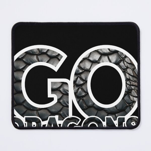 Item preview, Dragons Team Mascot School Spirit Game Night Dragon Skin Fan  designed and sold by smartrocket.