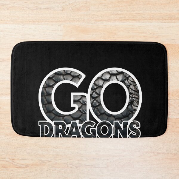 Item preview, Dragons Team Mascot School Spirit Game Night Dragon Skin Fan  designed and sold by smartrocket.