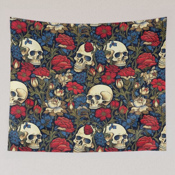 Item preview, Floral  Skull Pattern 6 designed and sold by BOYWANDER67.