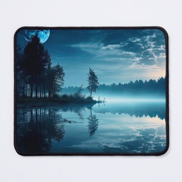 Item preview, Blue Lake Moon Scenery designed and sold by TheFullFantasy.