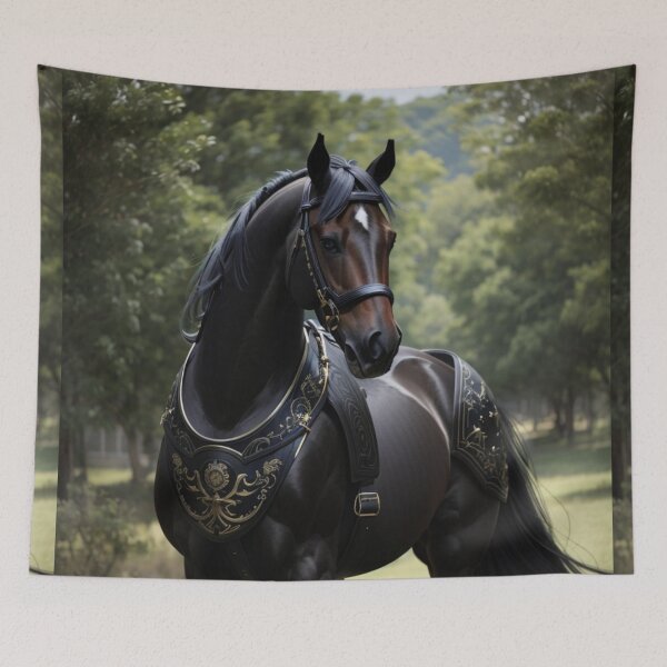 Item preview, Belgian Black Majestic Horse designed and sold by Allomensiaa.