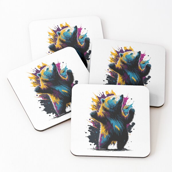 Item preview, Colorful Bear Graphic Illustration designed and sold by The Funscape Store.