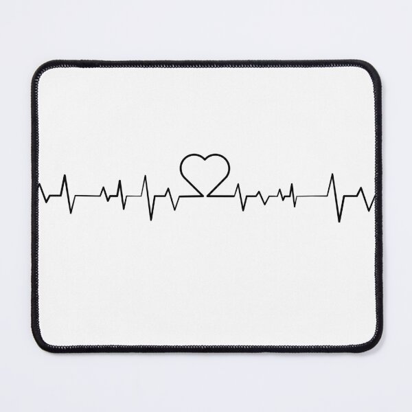 Item preview, Love Compass Heartbeat Black Line Heart designed and sold by RE-AL.