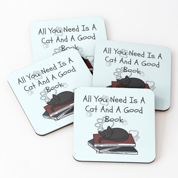 Item preview, All You Need Is A Cat And A Good Book designed and sold by CheesyPetDesign.