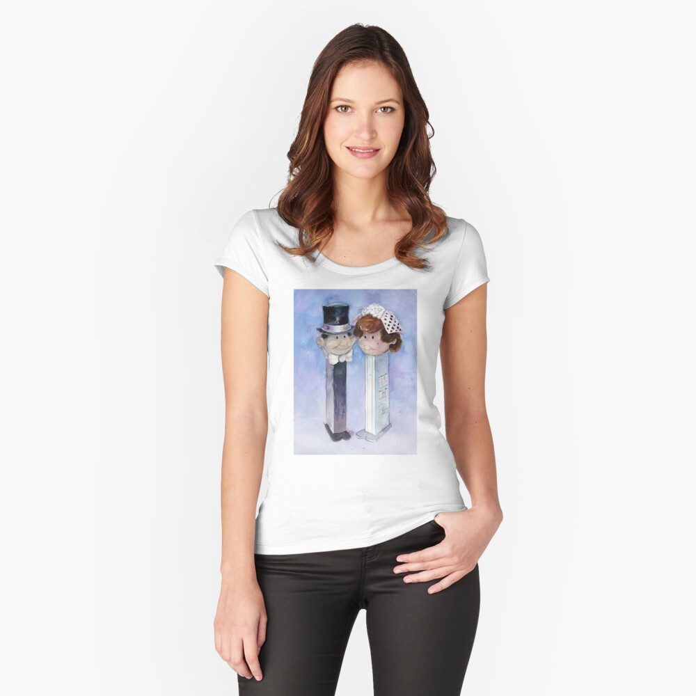 Vista previa del artículo con la obra «Camiseta entallada de cuello ancho», diseñado y vendido por americ-alouis.