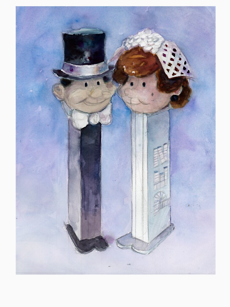 Imagen 7 de 7, Camiseta clásica con la obra Pareja Pez - Regalo de boda perfecto, diseñada y vendida por americ-alouis.