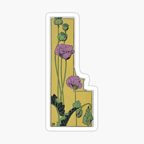 Item preview, Art Nouveau Poppy Design designed and sold by newnouveau.