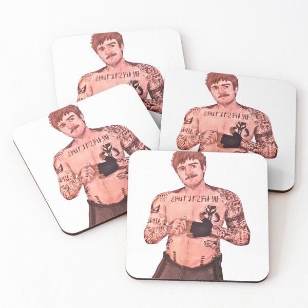 Item preview, Pedro Pascal Shirtless Cute in Paint Art designed and sold by ecdato.