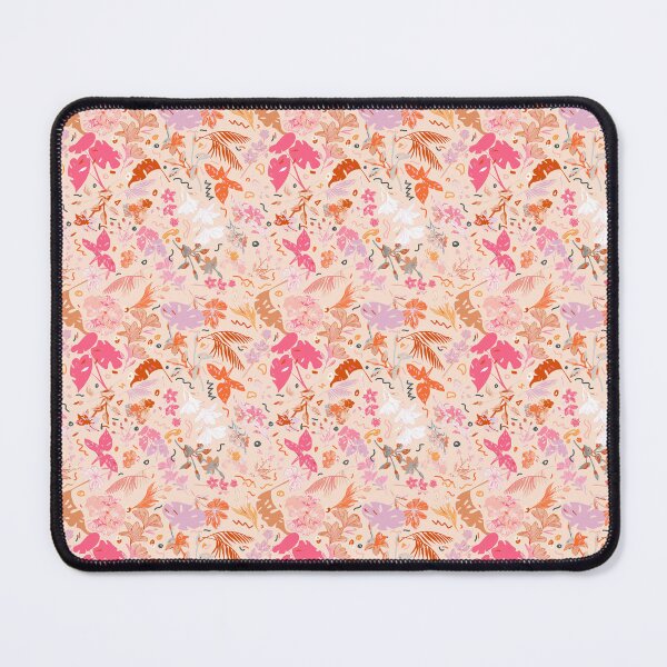 Item preview, Pink Floral Botanical Design with Ferns & Mushrooms designed and sold by ara-designs.