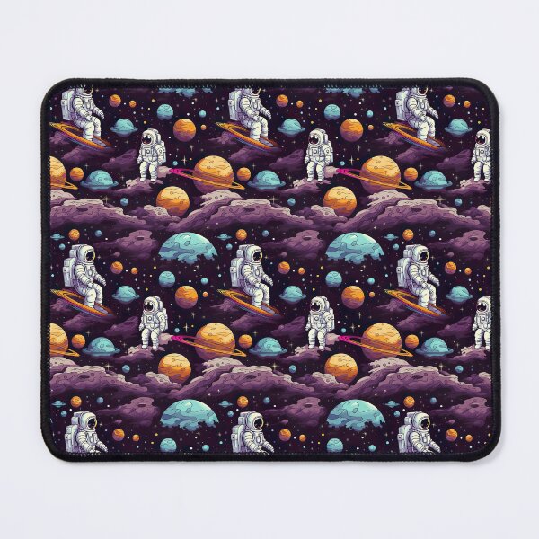 Item preview, Galactic Glam: Astronaut Space Cloud Pattern designed and sold by Digi-Artsy.