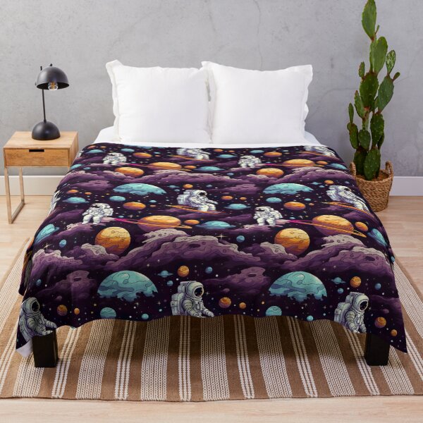 Item preview, Galactic Glam: Astronaut Space Cloud Pattern designed and sold by Digi-Artsy.