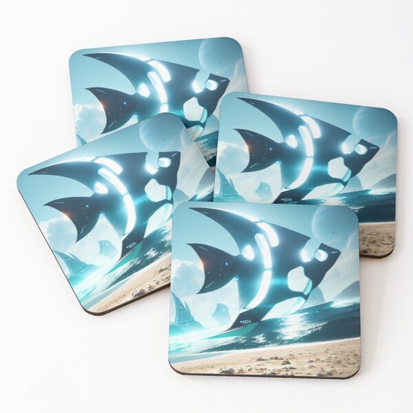 Item preview, Tropical Paradise (Futuristic Angelfish Design) designed and sold by Tavo04rodriguez.