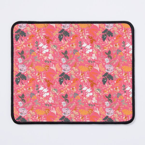 Item preview, Fuchsia Botanical Floral: Black, Red, Orange designed and sold by ara-designs.