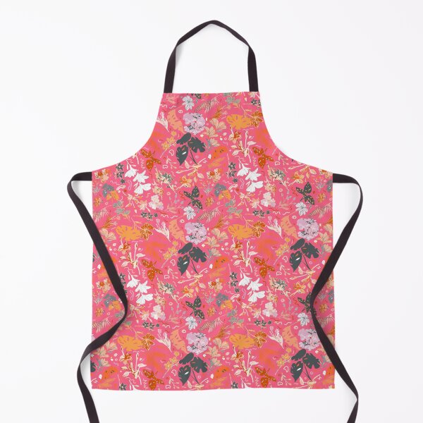 Item preview, Fuchsia Botanical Floral: Black, Red, Orange designed and sold by ara-designs.