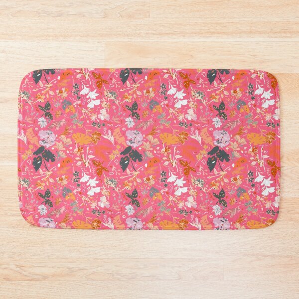 Item preview, Fuchsia Botanical Floral: Black, Red, Orange designed and sold by ara-designs.