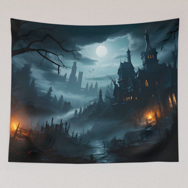 Item preview, Halloween Vampire Castle designed and sold by TheFullFantasy.