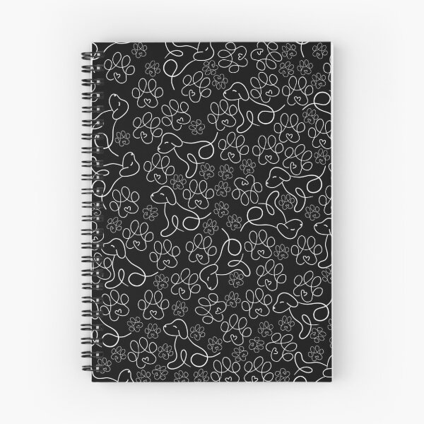 Item preview, Black White Dog Line Pattern designed and sold by EnigmaStitcher.