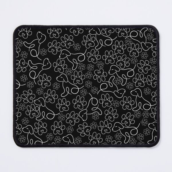 Item preview, Black White Dog Line Pattern designed and sold by EnigmaStitcher.