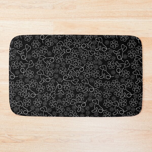 Item preview, Black White Dog Line Pattern designed and sold by EnigmaStitcher.