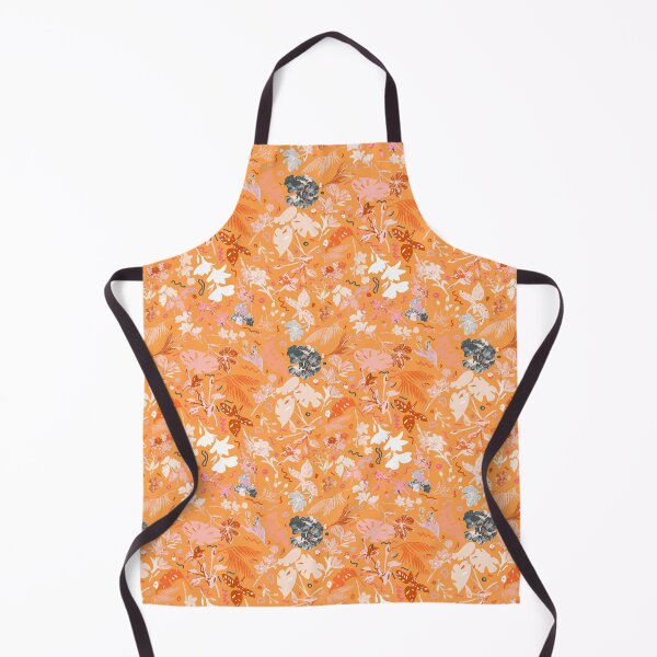 Item preview, Orange Botanical Floral: Black, Red, Orange designed and sold by ara-designs.