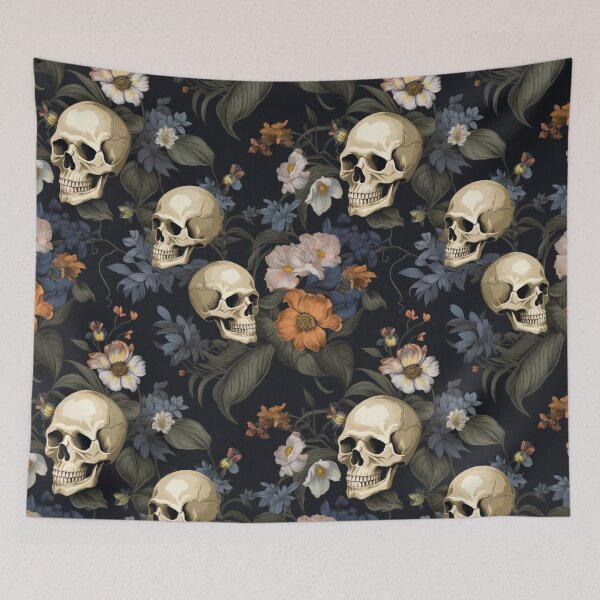 Item preview,  Pretty Skulls Pattern 2 designed and sold by BOYWANDER67.