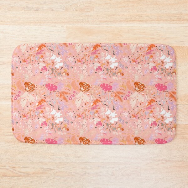 Item preview, Pink Botanical Floral: White, Fuchsia, Orange designed and sold by ara-designs.
