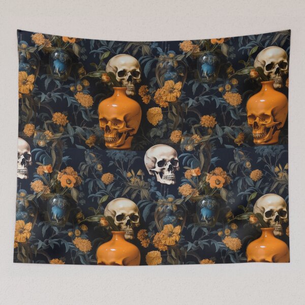 Item preview,  Pretty Skulls Pattern 3 designed and sold by BOYWANDER67.