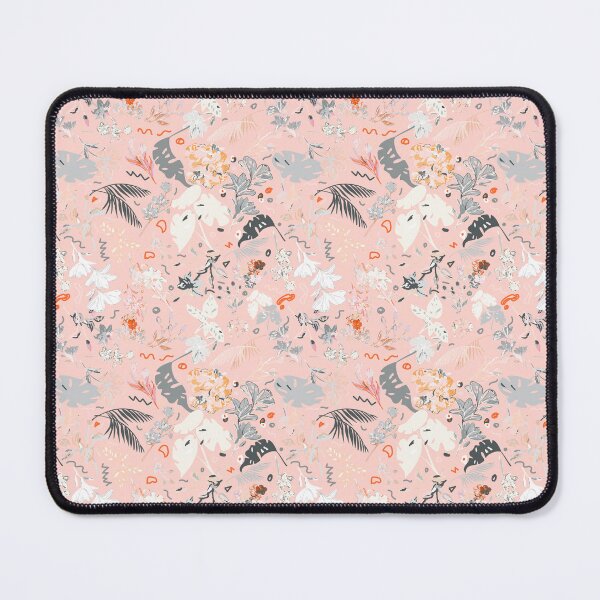 Item preview, Pink Botanical Floral: White, Gray, Orange designed and sold by ara-designs.