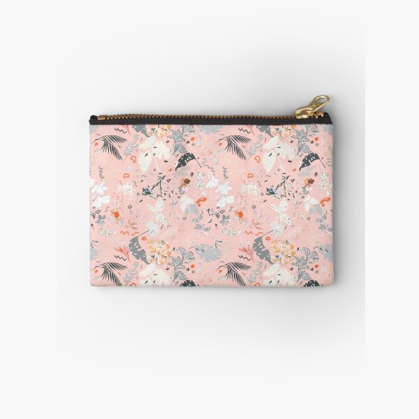 Item preview, Pink Botanical Floral: White, Gray, Orange designed and sold by ara-designs.