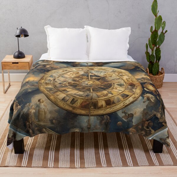 Aperçu de l'œuvre « Horologie céleste : une fresque éthérée de sérénité mécanique » créée et vendue par BuyArtMosaic.