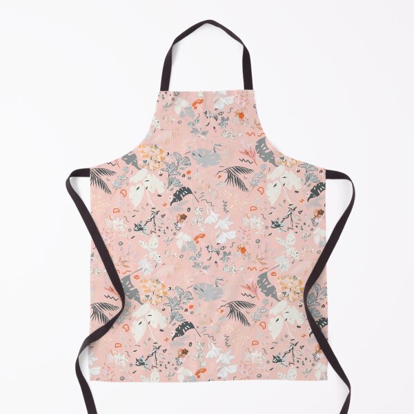 Item preview, Pink Botanical Floral: White, Gray, Orange designed and sold by ara-designs.