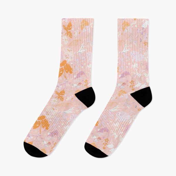 Item preview, Pink Botanical Floral: White, Purple, Orange designed and sold by ara-designs.
