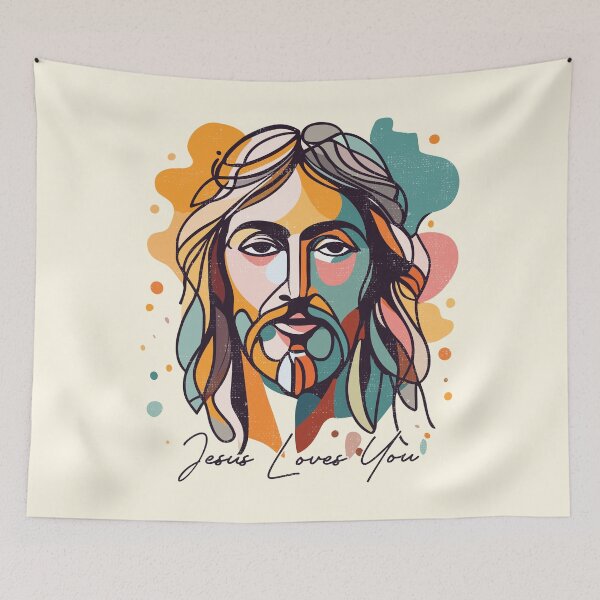 Item preview, Jesus loves you designed and sold by VichallanStudio.