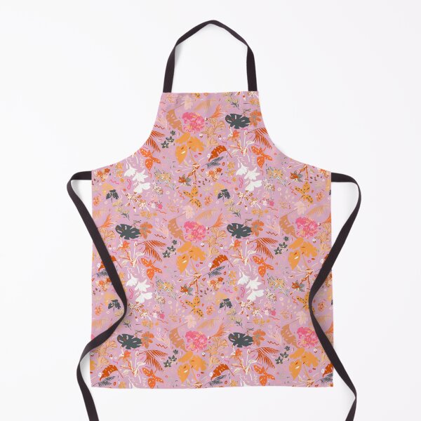 Item preview, Pink Botanical Floral: Gray, Orange, Fuchsia designed and sold by ara-designs.