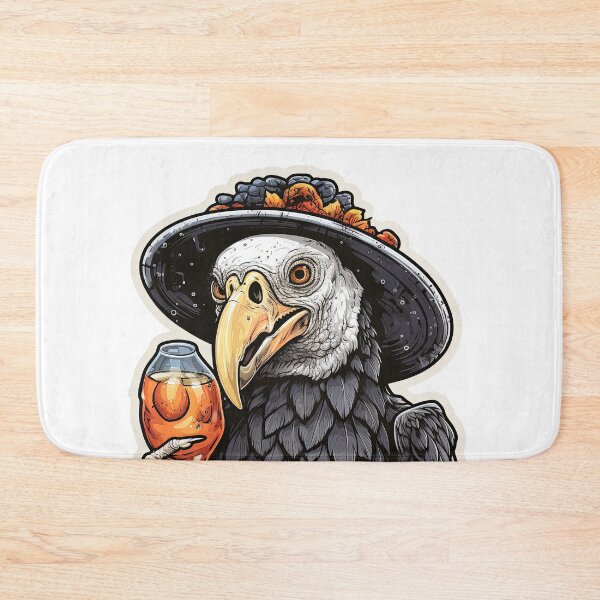 Item preview, Scary African grey parrot in horror outfit - Halloween Special designed and sold by Sidewayanimals.