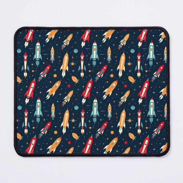 Item preview, Galactic Glam: Cute Toy Spaceship Pattern designed and sold by Digi-Artsy.