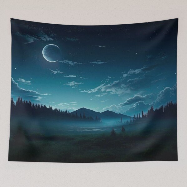 Item preview, Misty Night Meadow  designed and sold by TheFullFantasy.