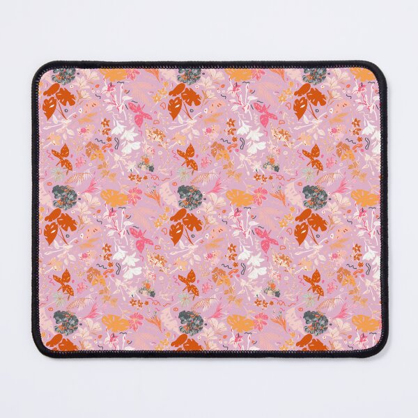 Item preview, Pink Botanical Floral: Gray, Orange, Red designed and sold by ara-designs.