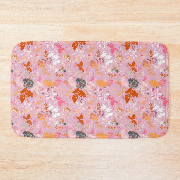 Item preview, Pink Botanical Floral: Gray, Orange, Red designed and sold by ara-designs.