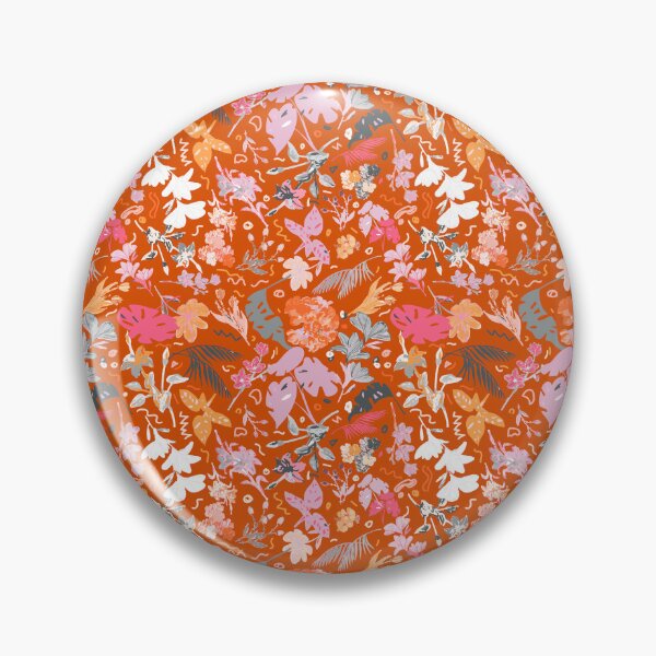 Item preview, Red Botanical Floral: Gray, Purple, Fuchsia designed and sold by ara-designs.