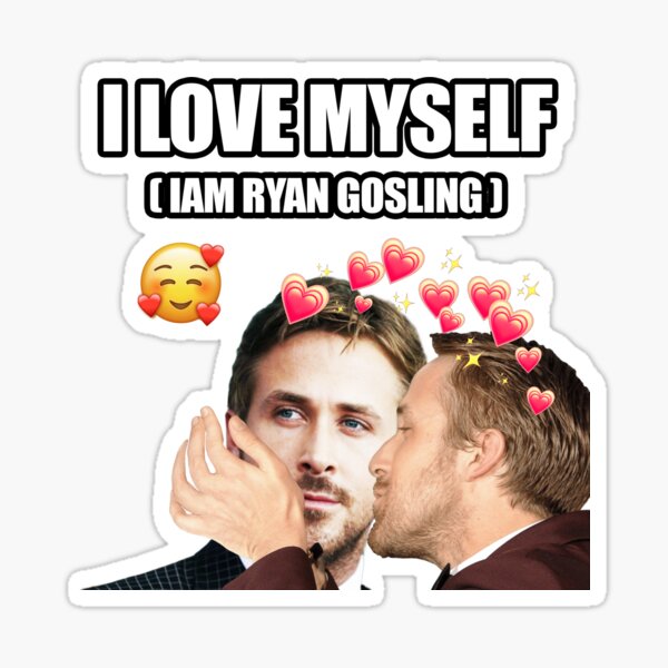 Ryan Gosling Obama movie meme Sticker for Sale by DrMemes