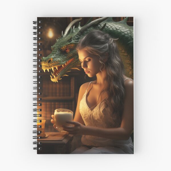 Item preview, Tea With Library Dragon designed and sold by CameneCreations.