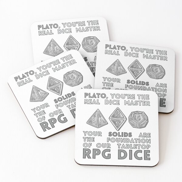 Item preview, Plato the Philsopher Math and RPG Dice and Platonic Solid designed and sold by digitaldraw4you.