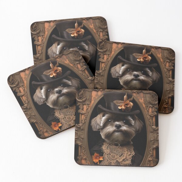 Item preview, Shih-tzu in autumn Victorian clothing designed and sold by ZenEverAI.