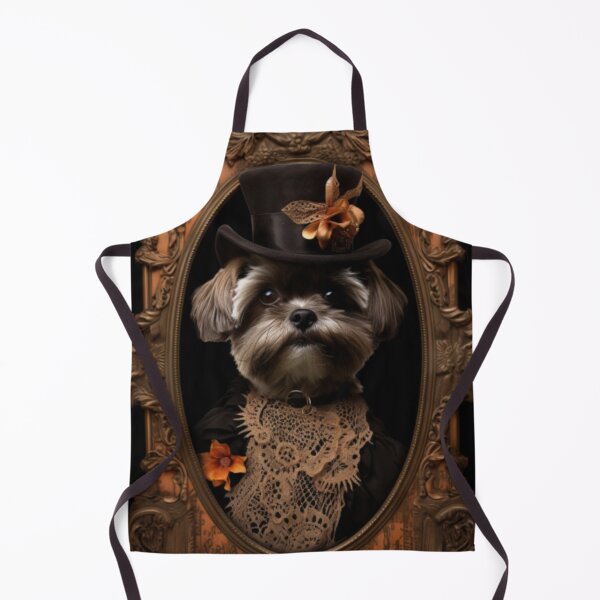 Item preview, Shih-tzu in autumn Victorian clothing designed and sold by ZenEverAI.