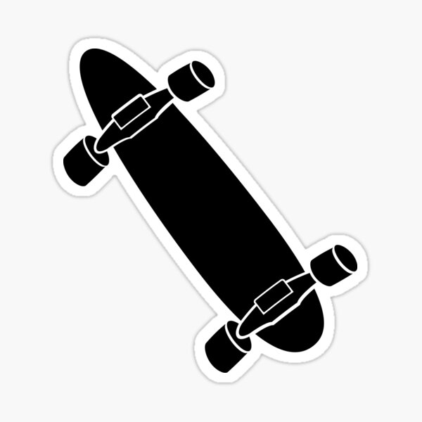 Longboard Skateboarder Stickers | Redbubble