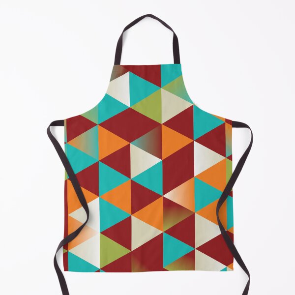 Item preview, Fun Colorful Geometric Pattern Triangles Cubes Multicolor Red Blue designed and sold by dashaporoshina.