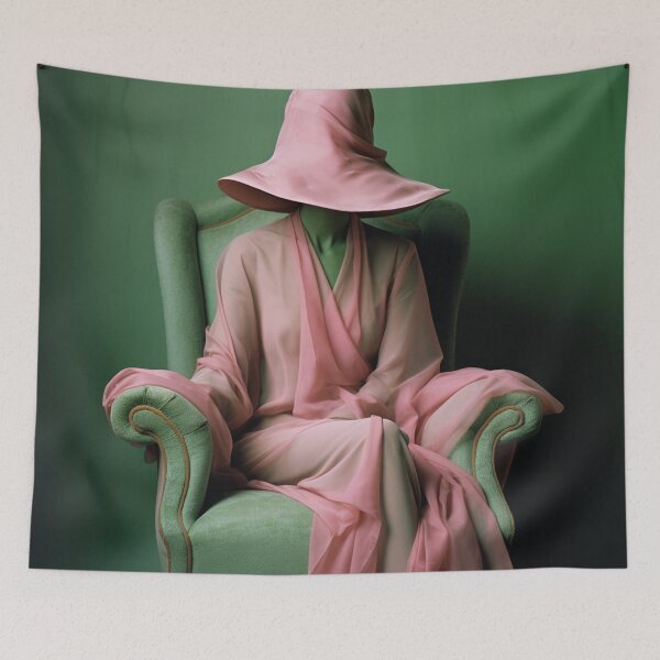Item preview, Green Lady, abstract, wall art designed and sold by silent-violin.