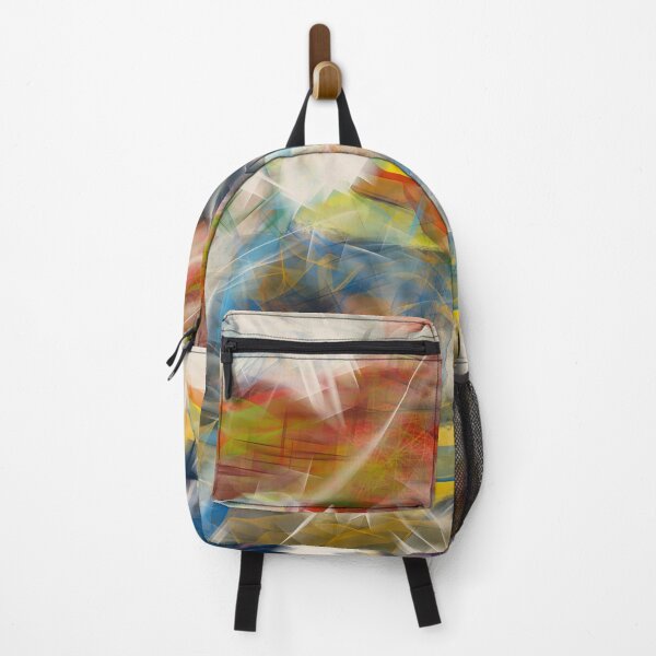 Item preview, Energetic Swirling Abstract Art: Blue, Red, Green, White, Yellow designed and sold by ara-designs.