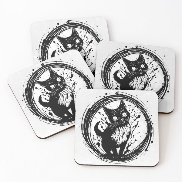 Item preview, Dark Ink Cats  designed and sold by tabemisa.